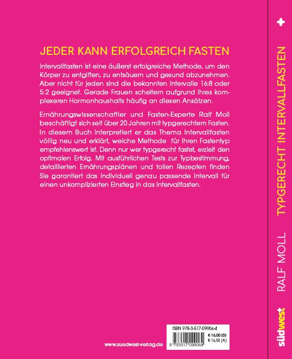 Buch: "Typgerecht Intervallfasten" von Ralf Moll