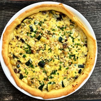 Gemüsequiche mit Zucchini