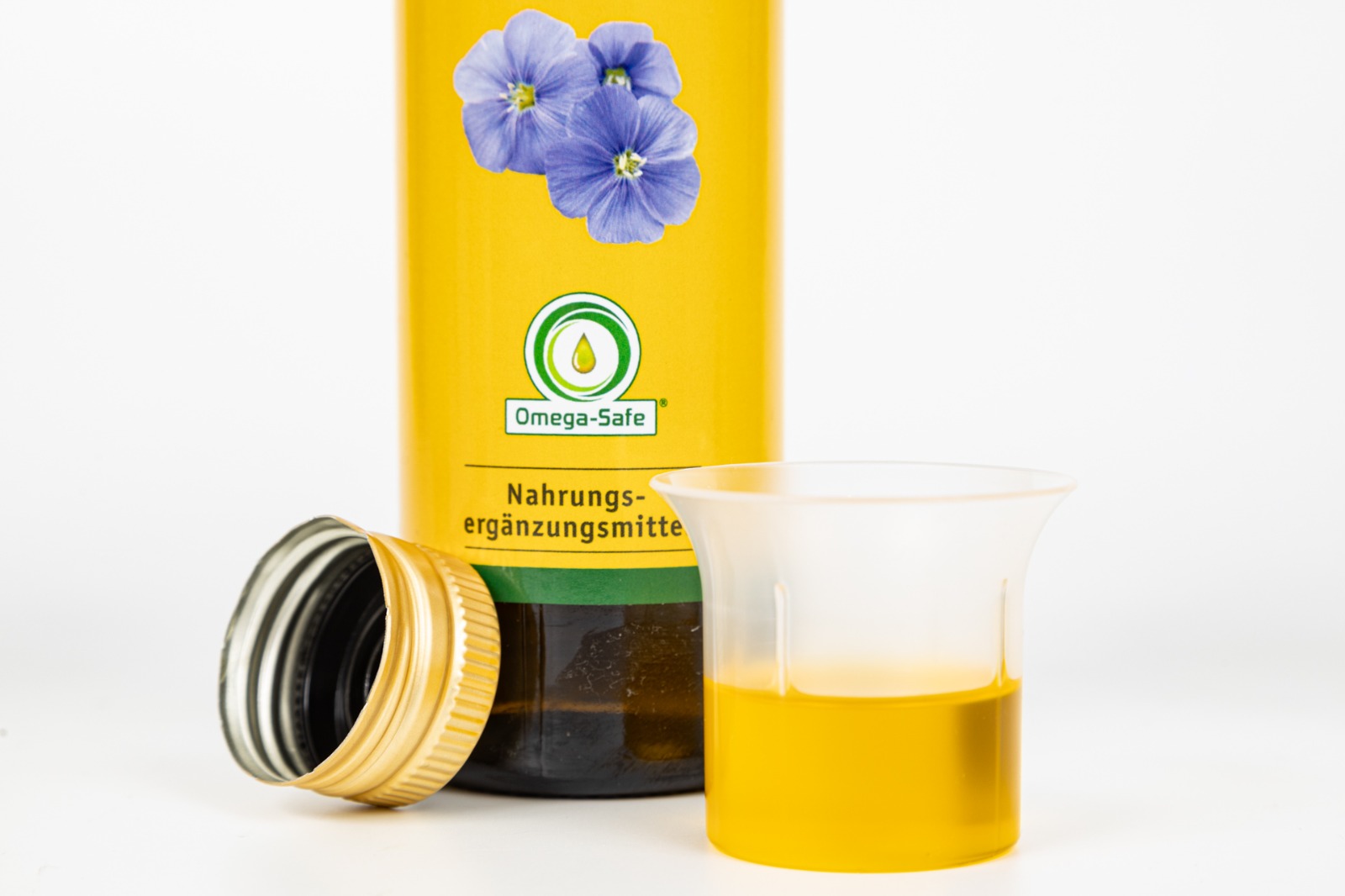 Bio Leinöl mit DHA und EPA, 250 ml natives Speiseöl aus 1. Kaltpressung