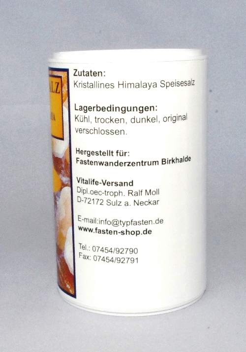 Kristallines Steinsalz, 200 g Streuer