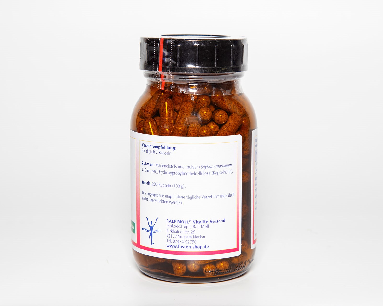 Mariendistelsamen, 100 g, 200 Kapseln