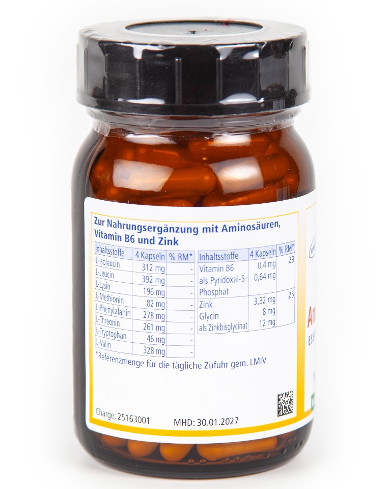 Amino-8-Energy - alle essentiellen Aminosäuren, 140 vegane Kapseln, 84 g