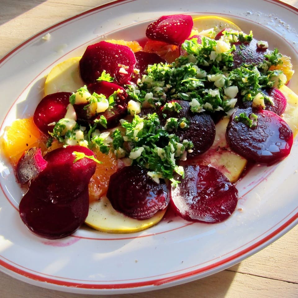 Fruchtiges Zucchini-Carpaccio