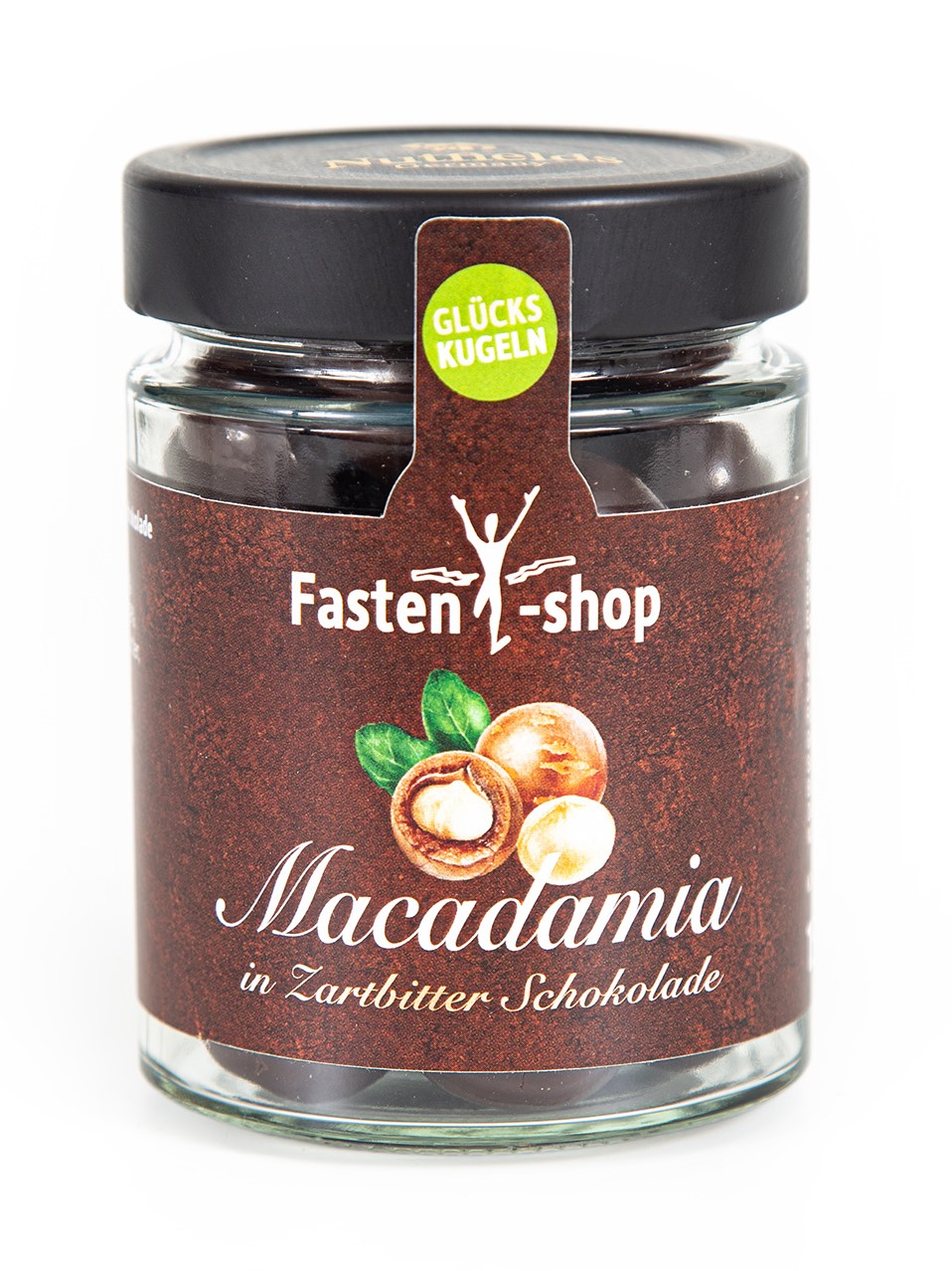 Macadamia-Zartbitter-Glückskugeln, 150 g