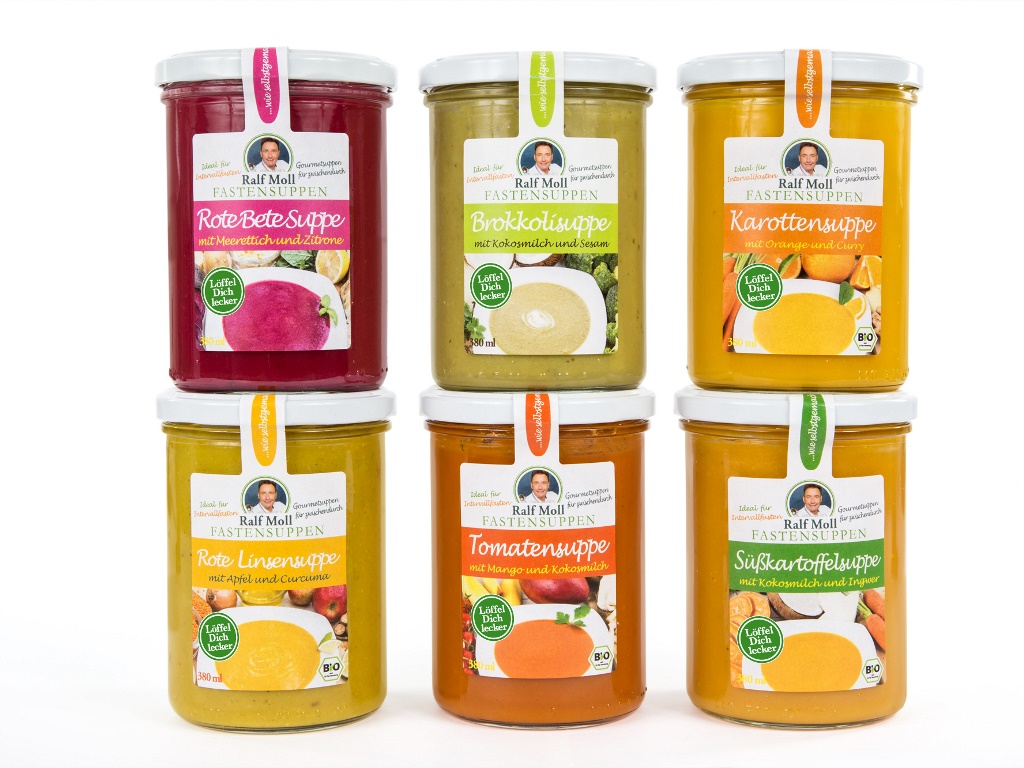 Fastensuppe Bio-Karottensuppe mit Orange und Curry, 380 ml im Glas