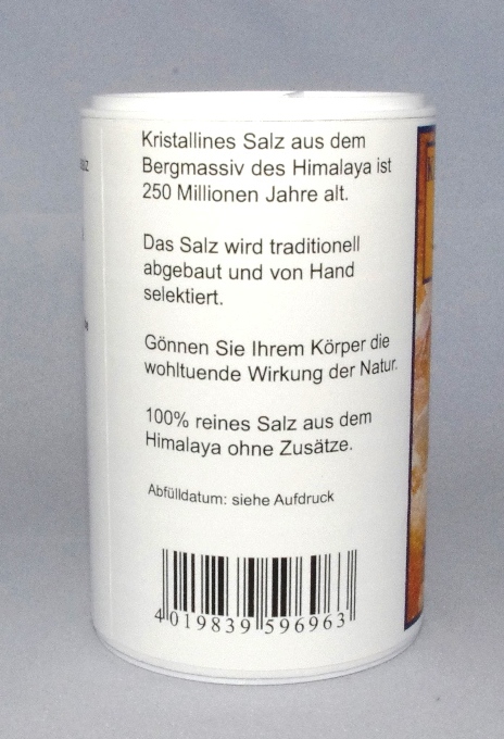 Kristallines Steinsalz, 200 g Streuer