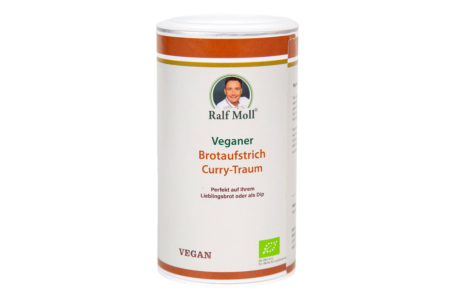 Bio-Brotaufstrich Curry-Traum, 250 g Pulver in der Dose, vegan