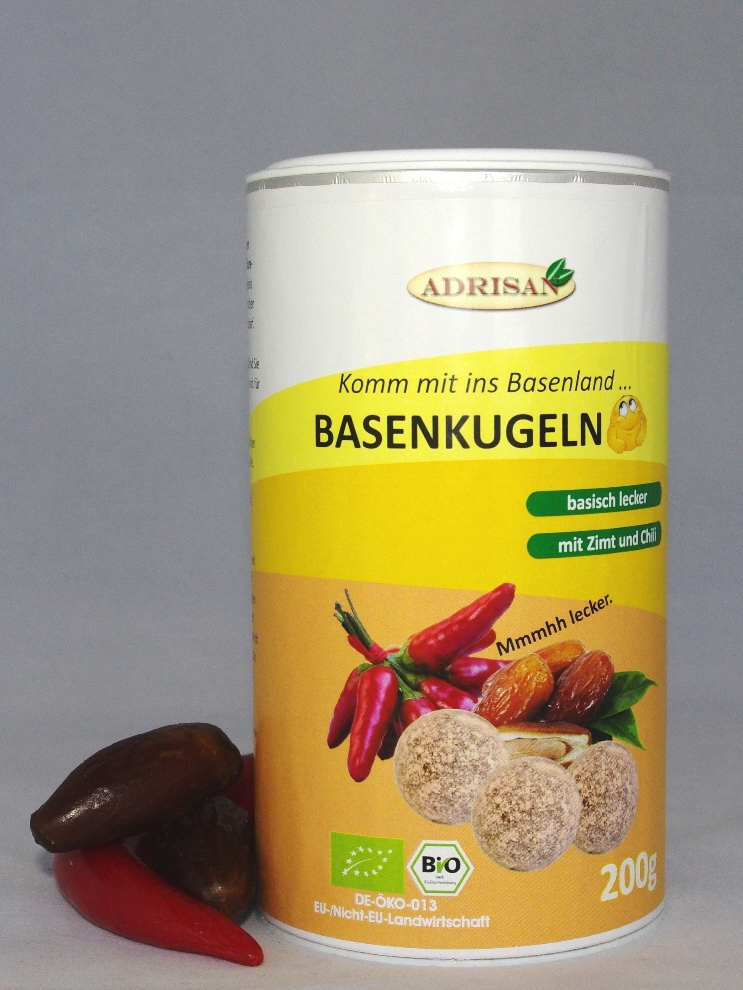 Bio-Basenkugeln, Der Basen-Snack, 200g Dose