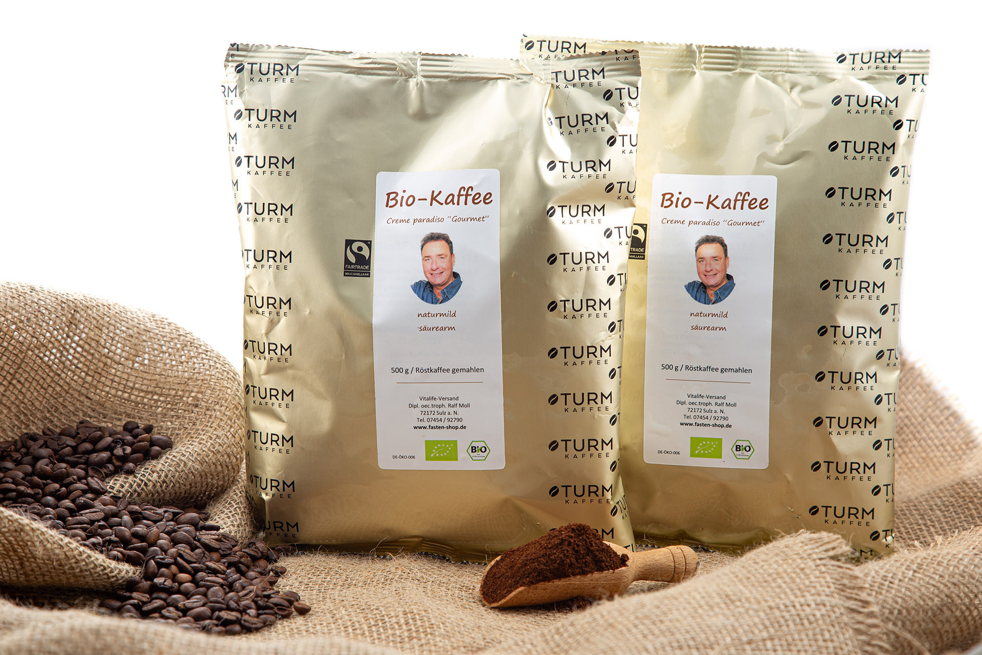 Aktion: Säurearmer BIO Gourmet-Kaffee, gemahlen, "creme paradiso", Aktion: 10+1 !