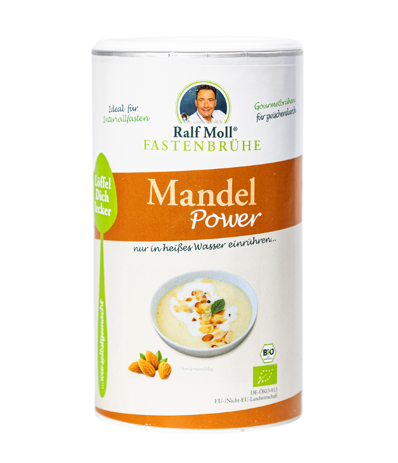 Mandel Power - die cremige basische Bio-Fastenbrühe von Ralf Moll | 250 g Pulver