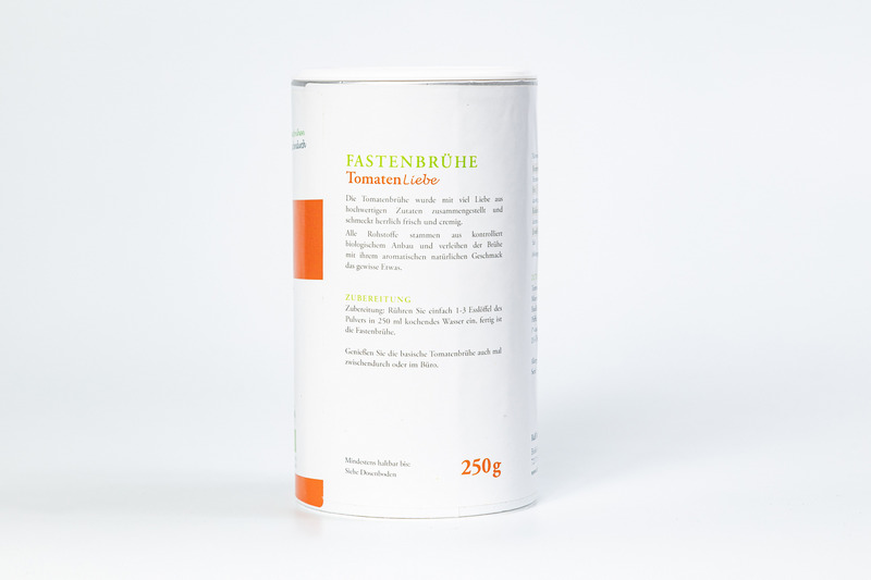 Tomaten Liebe - die cremige basische Bio-Fastenbrühe von Ralf Moll | 250 g Pulver