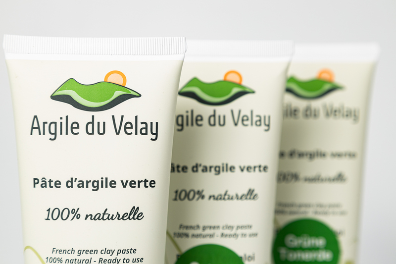 Grüne Tonerde von L'Argile verte du Velay, 400 g Tube