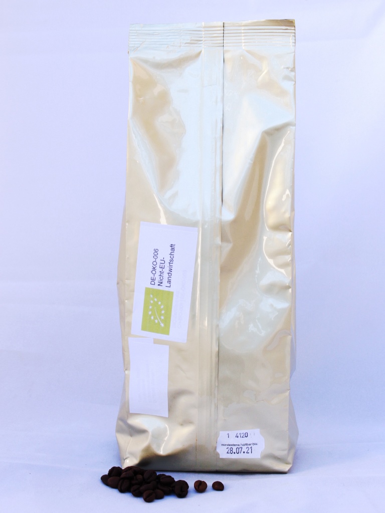 Aktion: Säurearmer BIO Gourmet-Kaffee, ganze Bohnen, "creme paradiso", Aktion: 10+1 !