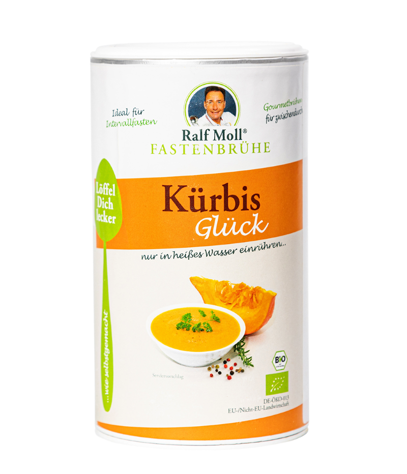 Kürbis Glück - die cremige basische Bio-Fastenbrühe von Ralf Moll | 250 g Pulver