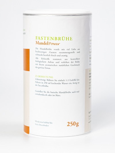 Mandel Power - die cremige basische Bio-Fastenbrühe von Ralf Moll | 250 g Pulver