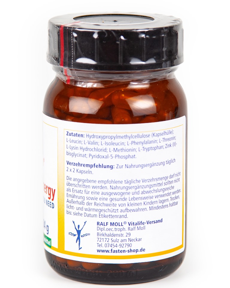 Amino-8-Energy - alle essentiellen Aminosäuren, 140 vegane Kapseln, 84 g