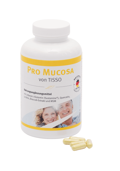 PRO MUCOSA von Tisso - vielfältige Nährstoffe für die Darmschleimhaut, 185g 360 Kapseln