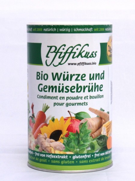 Pfiffikus / Bio-Gourmet-Streuwürze / Gemüsebrühe, 250 g Streuer